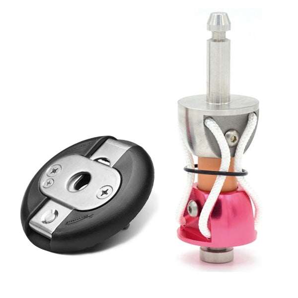 Streamlined Quick Lock Mast Bases - Euro Pin (2 Bolt) – Loopee Windsurfing