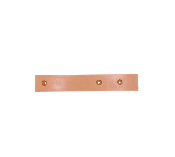 Streamlined rubber strip