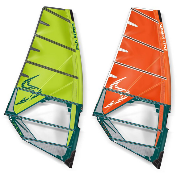 2025 Simmer Vmax - Powerful 6 batten freeride sail - Loopee Windsurfing